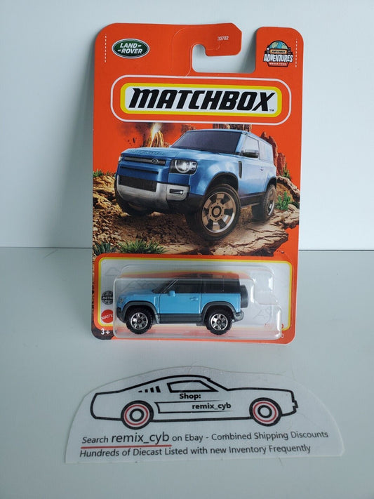2022 Matchbox Land Rover Defender 90 #69 Blue