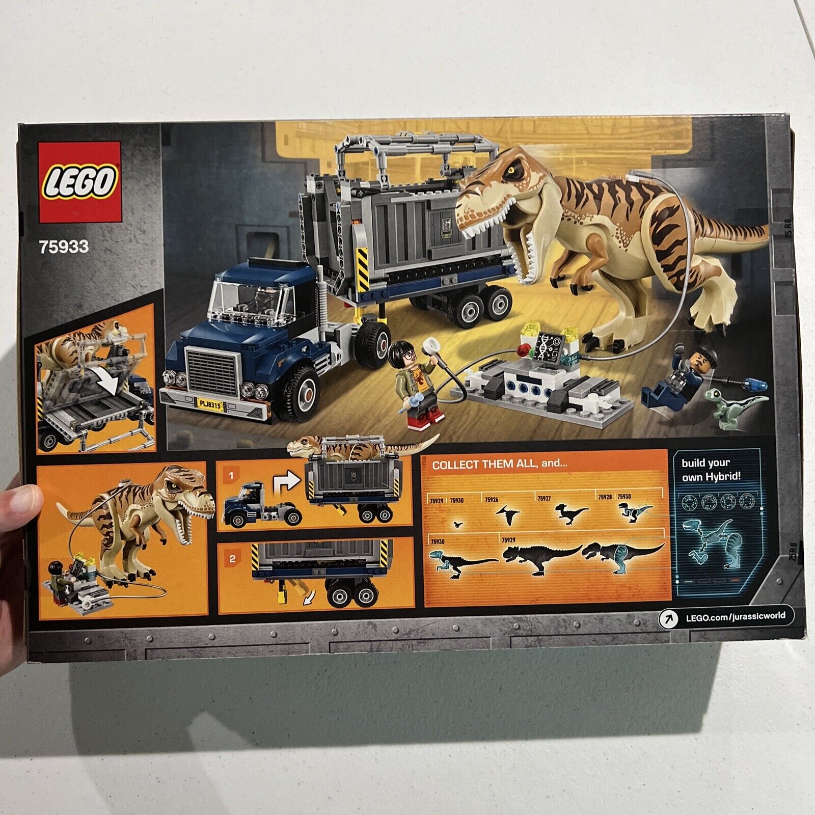 LEGO Jurassic World 75933 T. Rex Transport - BRAND NEW SEALED