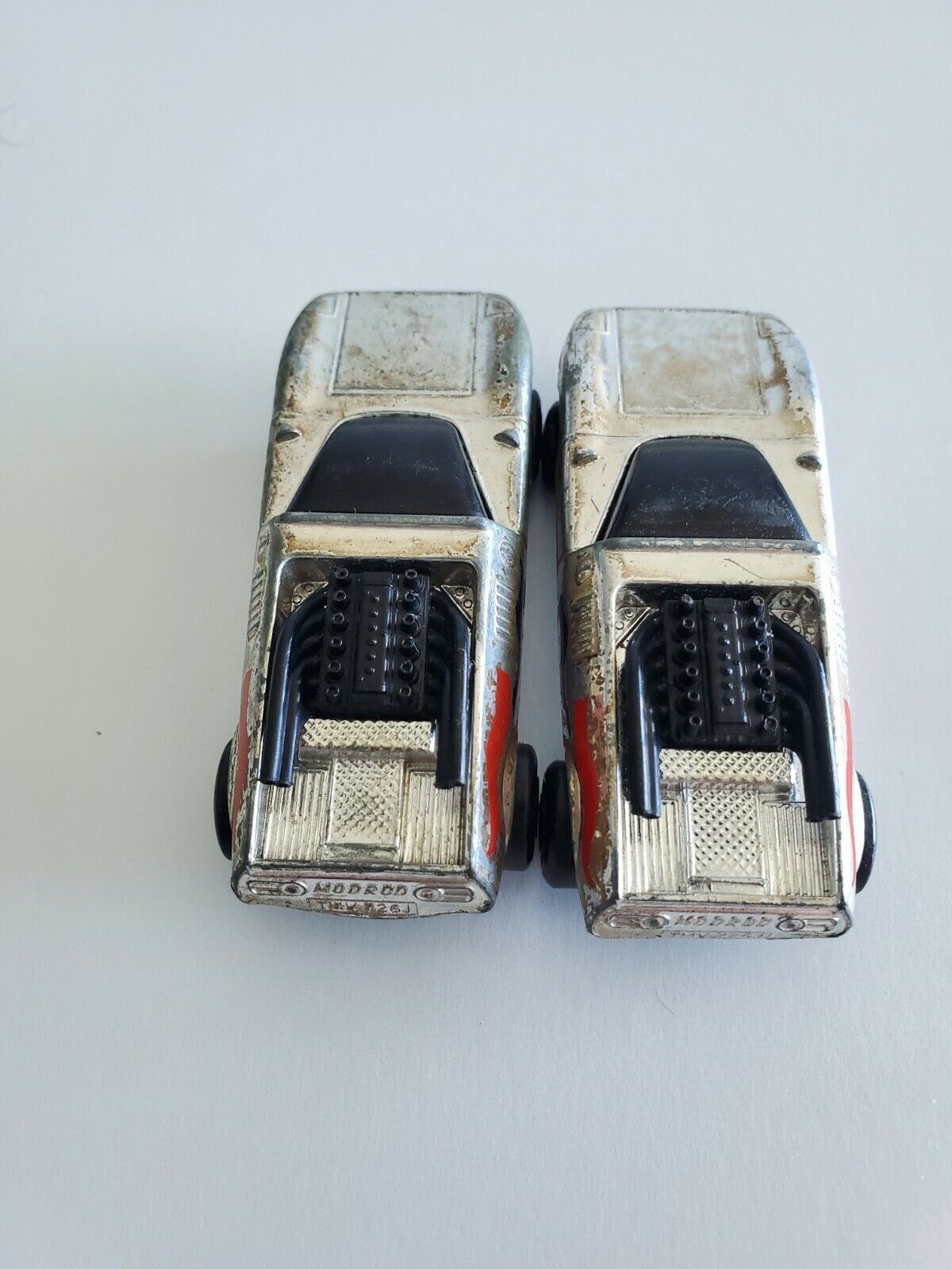 1971 Matchbox Superfast Chrome Silver Streak #1 Mod Rod - Lot of 2