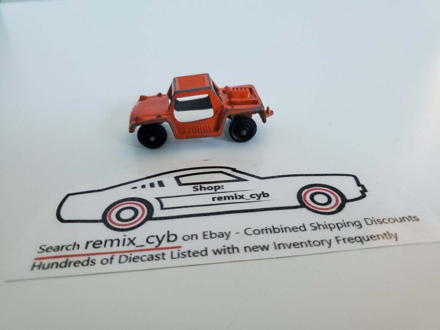 Tootsie Toy "Orange Baja Runabout" Made USA 2" Long