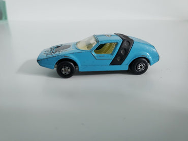 Matchbox Superfast Roman Numeral No. VIII “Black Widow” Clear Windows