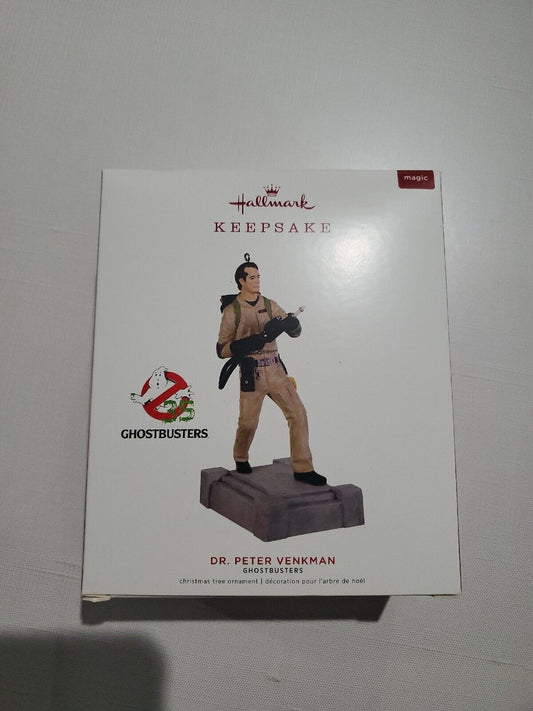 2019 Hallmark Ghostbusters Dr. Peter Venkman Ornament W/ Sound