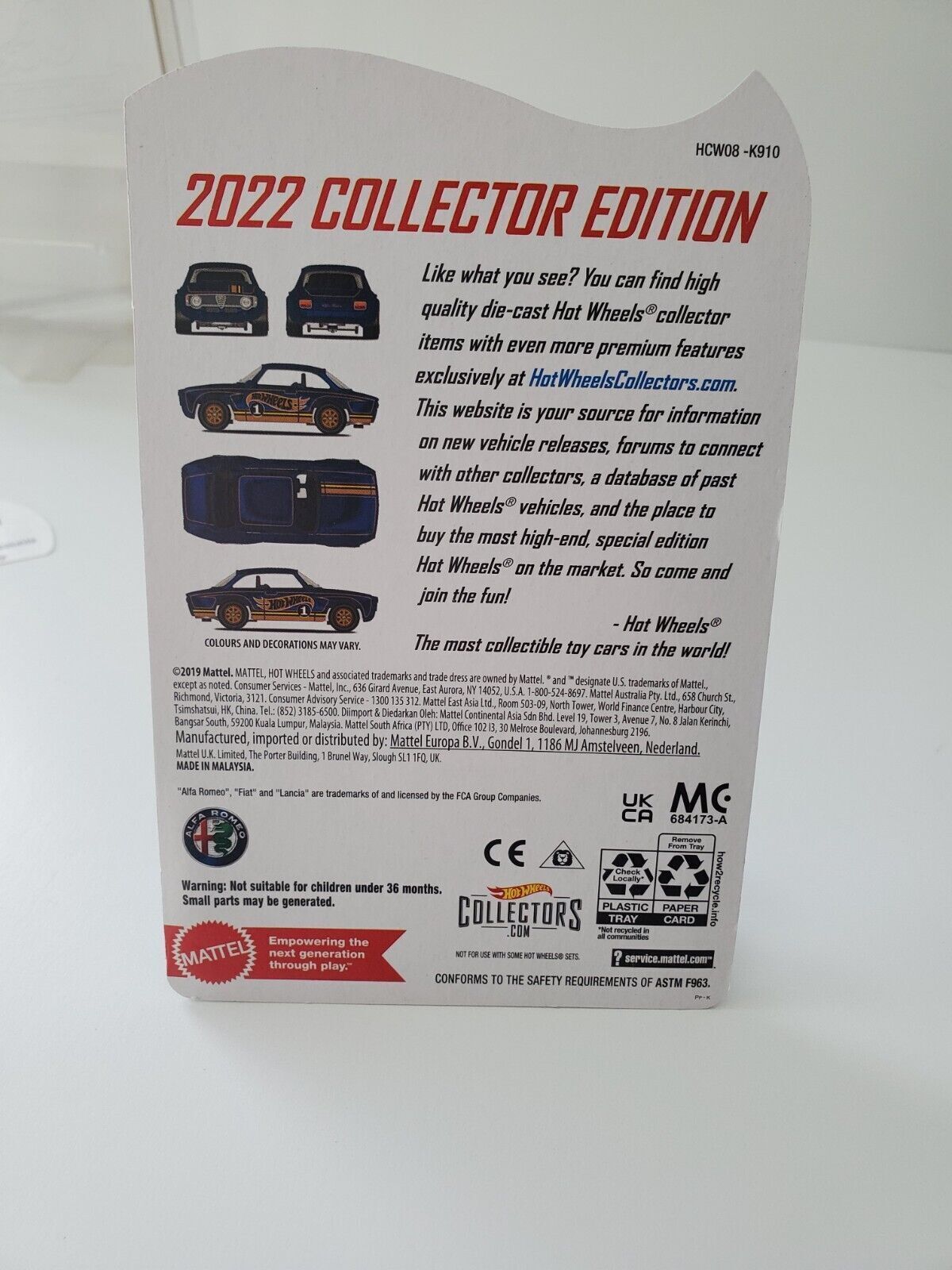 2022 Hot Wheels Alfa Romeo Giulia Sprint GTA Collector Mail in Dollar General