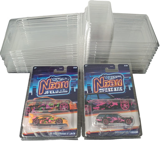 10 Pack Protector Case Clamshell For Hot Wheels Mainline