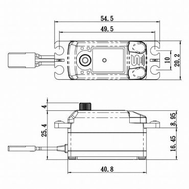 Savox Low Profile Digital Servo 0.09sec / 125oz @ 6V