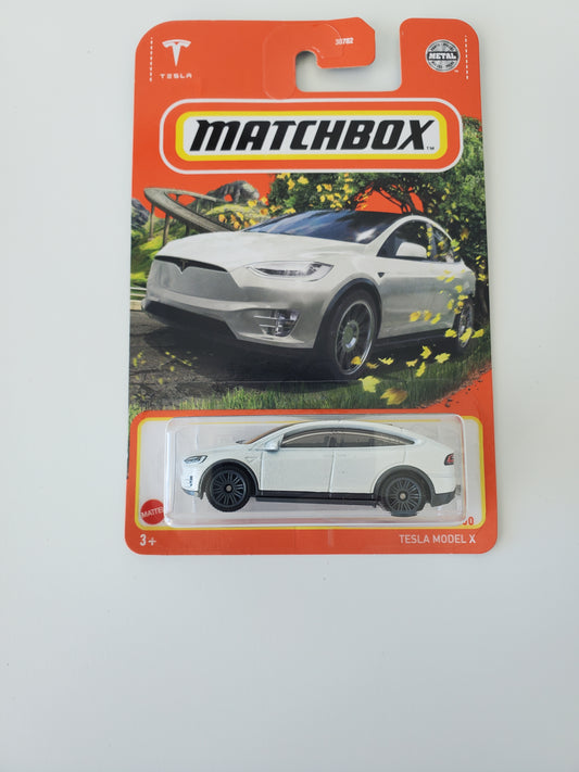 2022 Matchbox Tesla Model X White