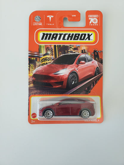 2023 Matchbox Tesla Model Y Red