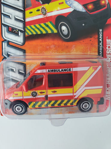 2013 Matchbox Renault Master Ambulance #2 60th