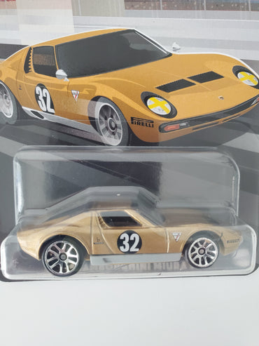 2024 Hot Wheels 1971 Lamborghini Miura SV Vintage Racing