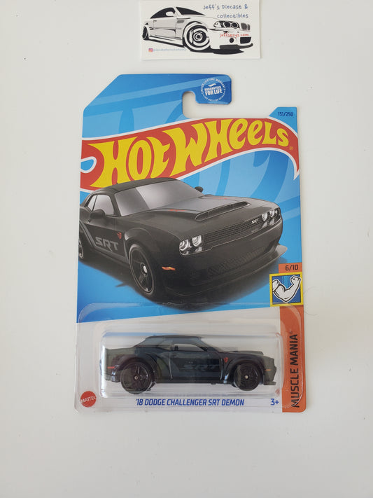 2023 Hot Wheels '18 Dodge Challenger SRT Demon Black