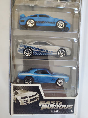 2019 Hot Wheels Fast and Furious 5-pack - Skyline, Camaro, Porsche, Mustang