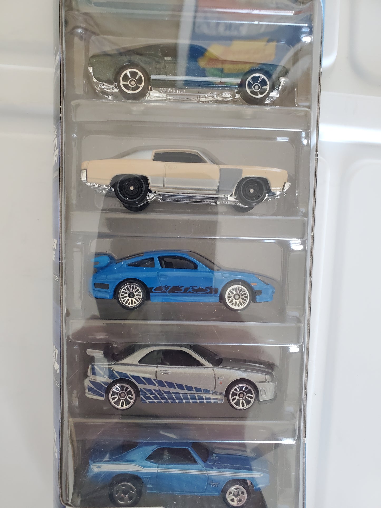 2019 Hot Wheels Fast and Furious 5-pack - Skyline, Camaro, Porsche, Mustang