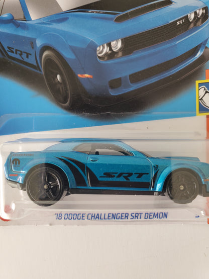 2023 Hot Wheels '18 Dodge Challenger SRT Demon Blue