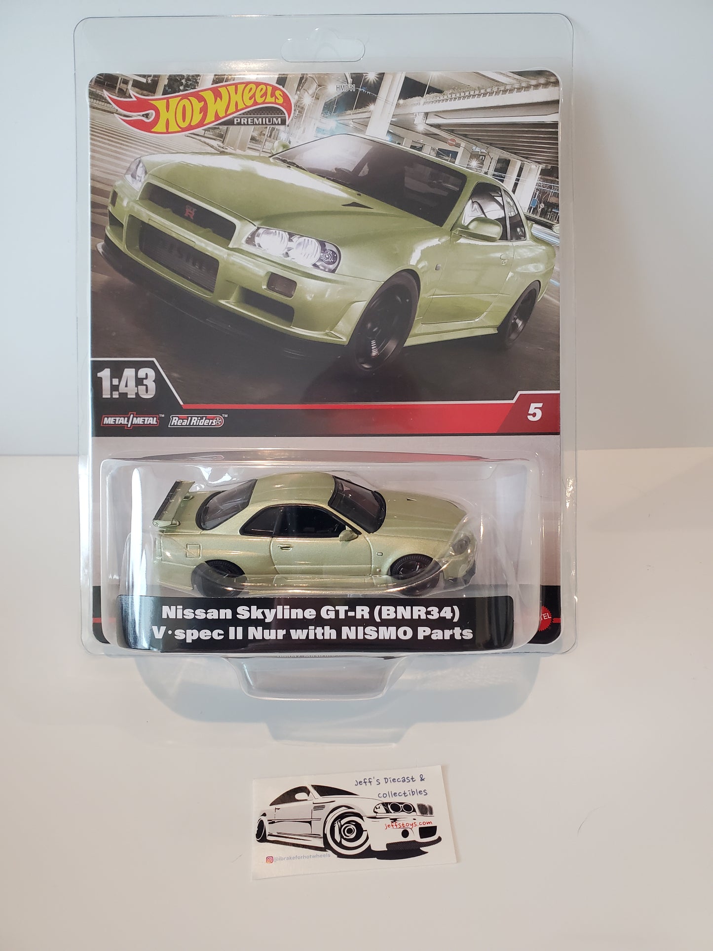 2024 Hot Wheels Premium 1:43 Nissan Skyline GT-R BNR34