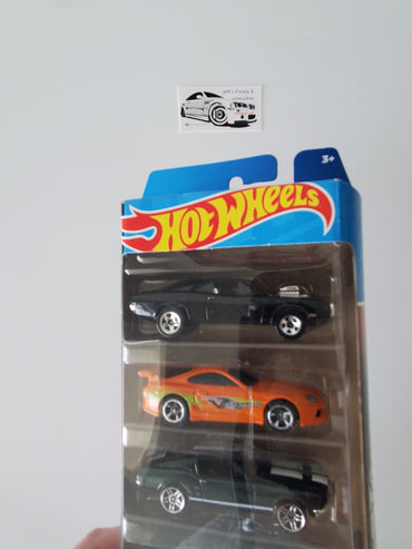 2023 Hot Wheels Fast and Furious 5-pack - Supra, Mustang, Charger