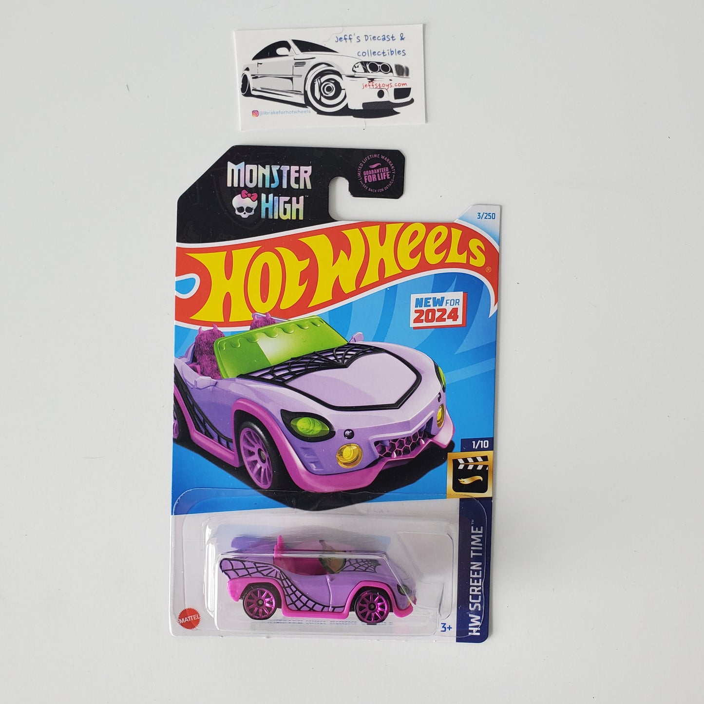 2024 Hot Wheels Monster High Ghoul Mobile #3