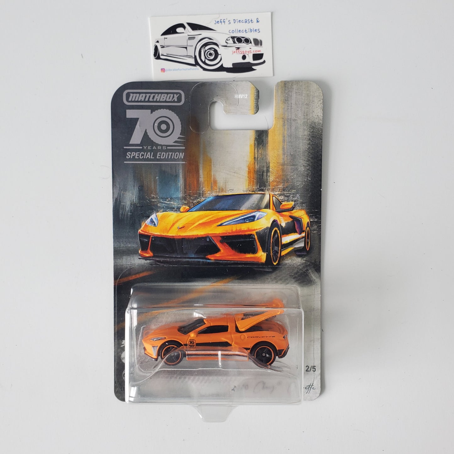 2020 Matchbox '2020 Chevy Corvette #2 Moving Parts 70th