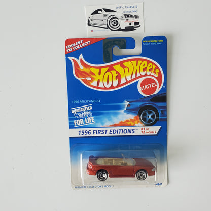 1996 Hot Wheels Ford Mustang GT #378 First Edition