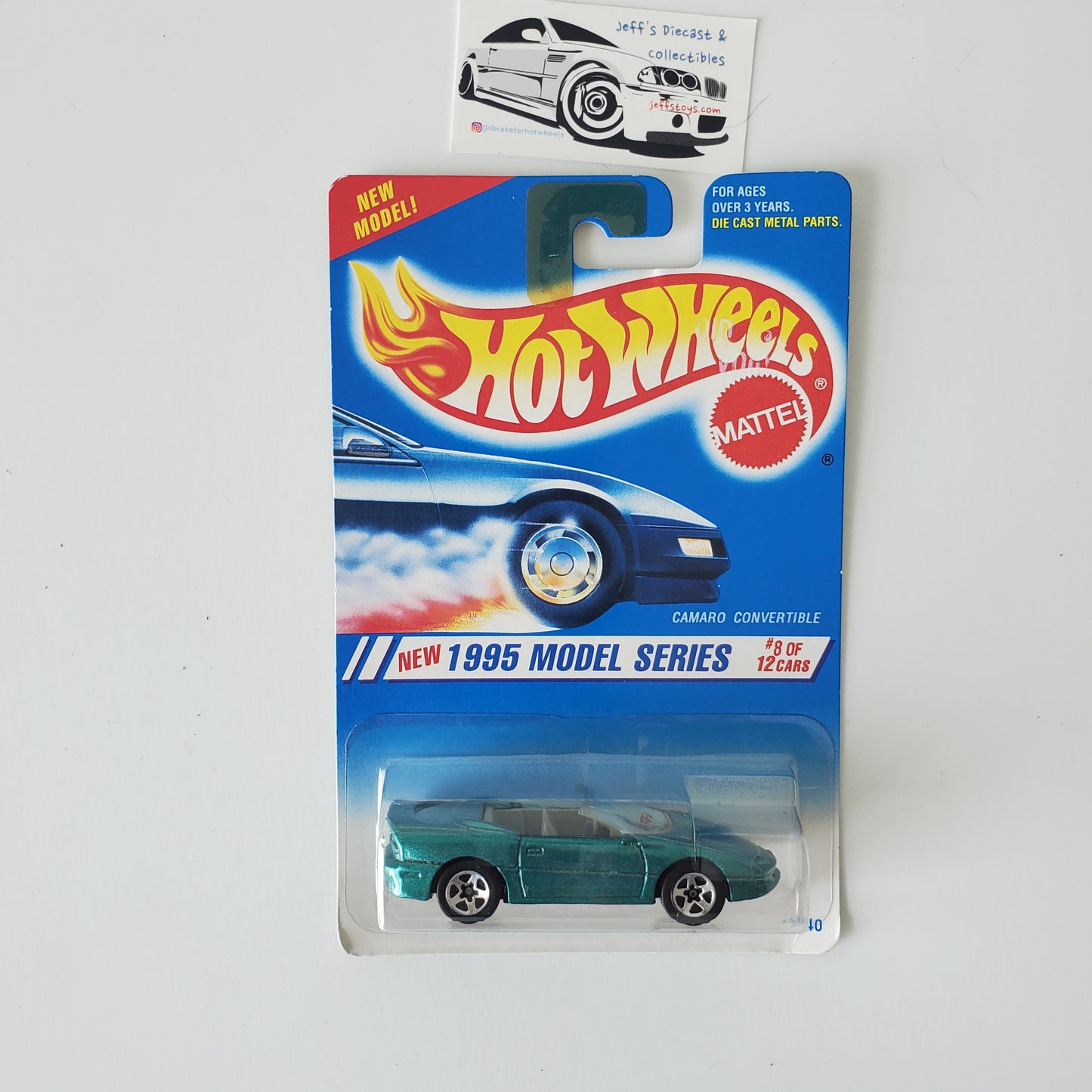 1995 Hot Wheels Camaro Convertible #344 Green