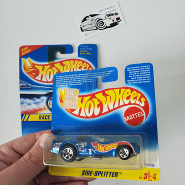 1995 Hot Wheels Side Splitter Race Team Series Long & Rare Short Card