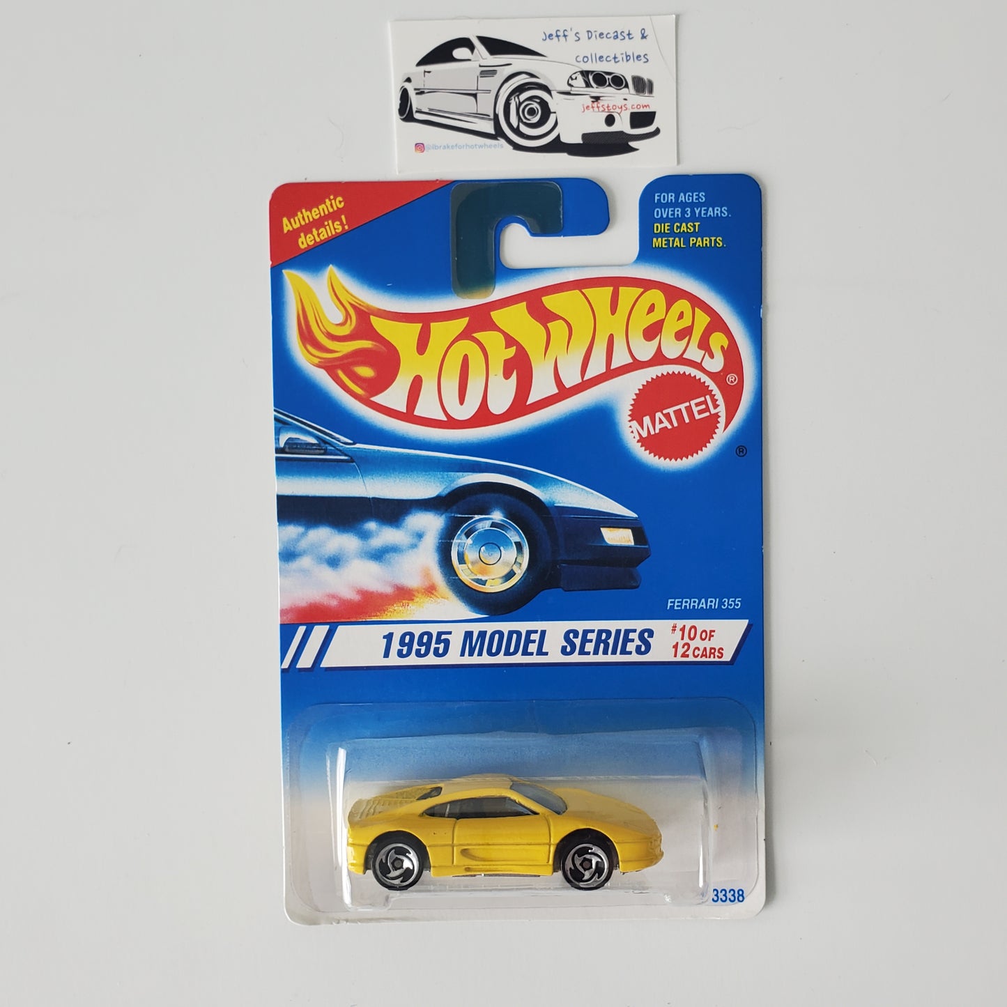 1995 Hot Wheels Ferrari 355 #350 Rare t/b Wheels