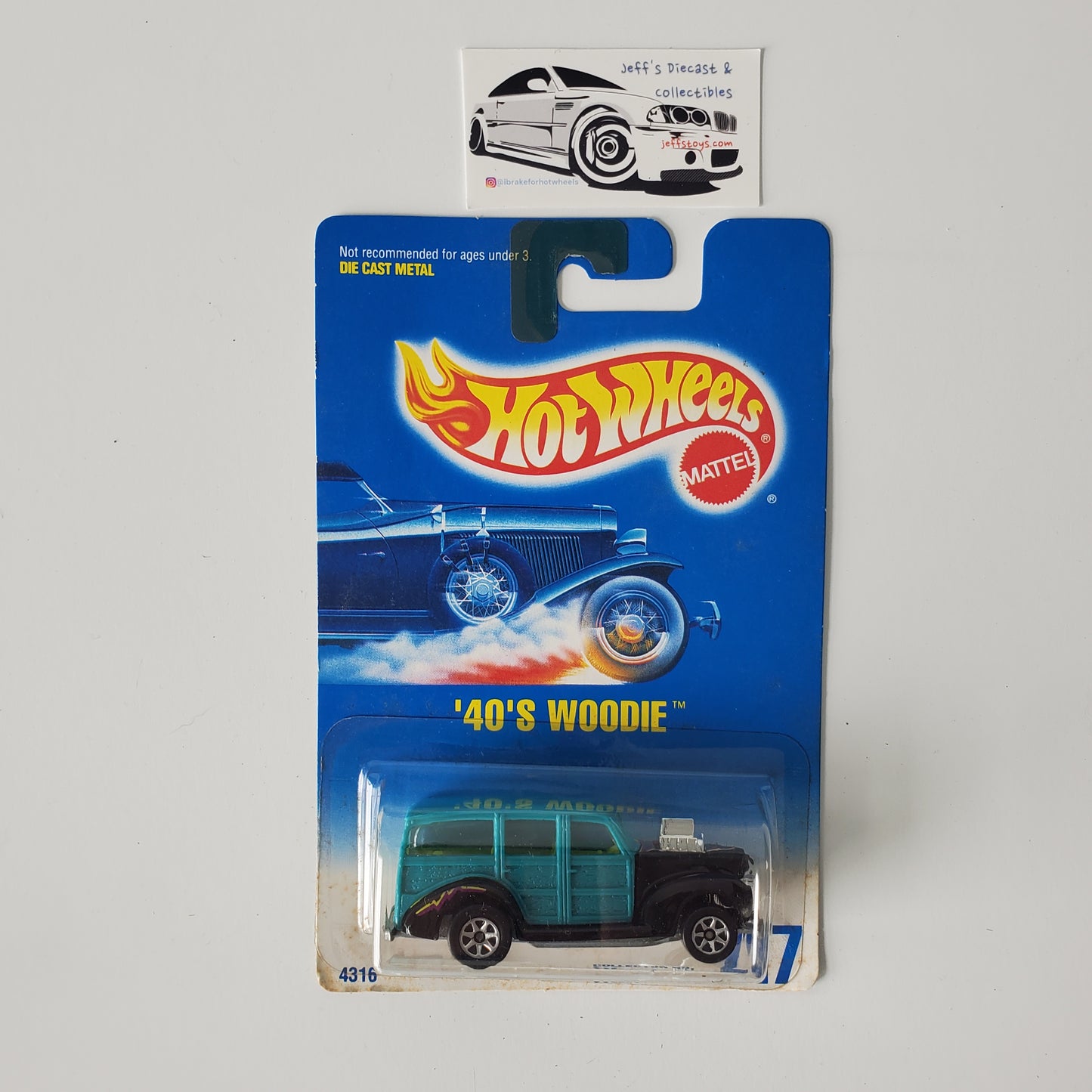 1991 Hot Wheels '40s Woodie #217