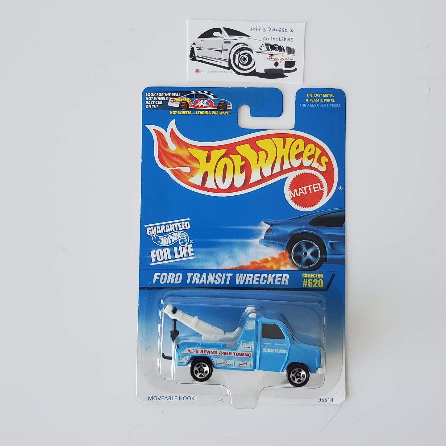 1998 Hot Wheels Ford Transit Wrecker #620