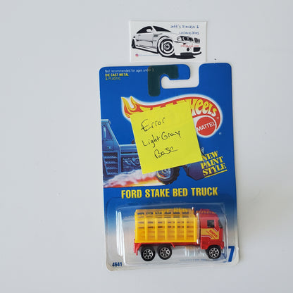 1991 Hot Wheels Ford Stake Bed Truck #237 - Gray Base Variation