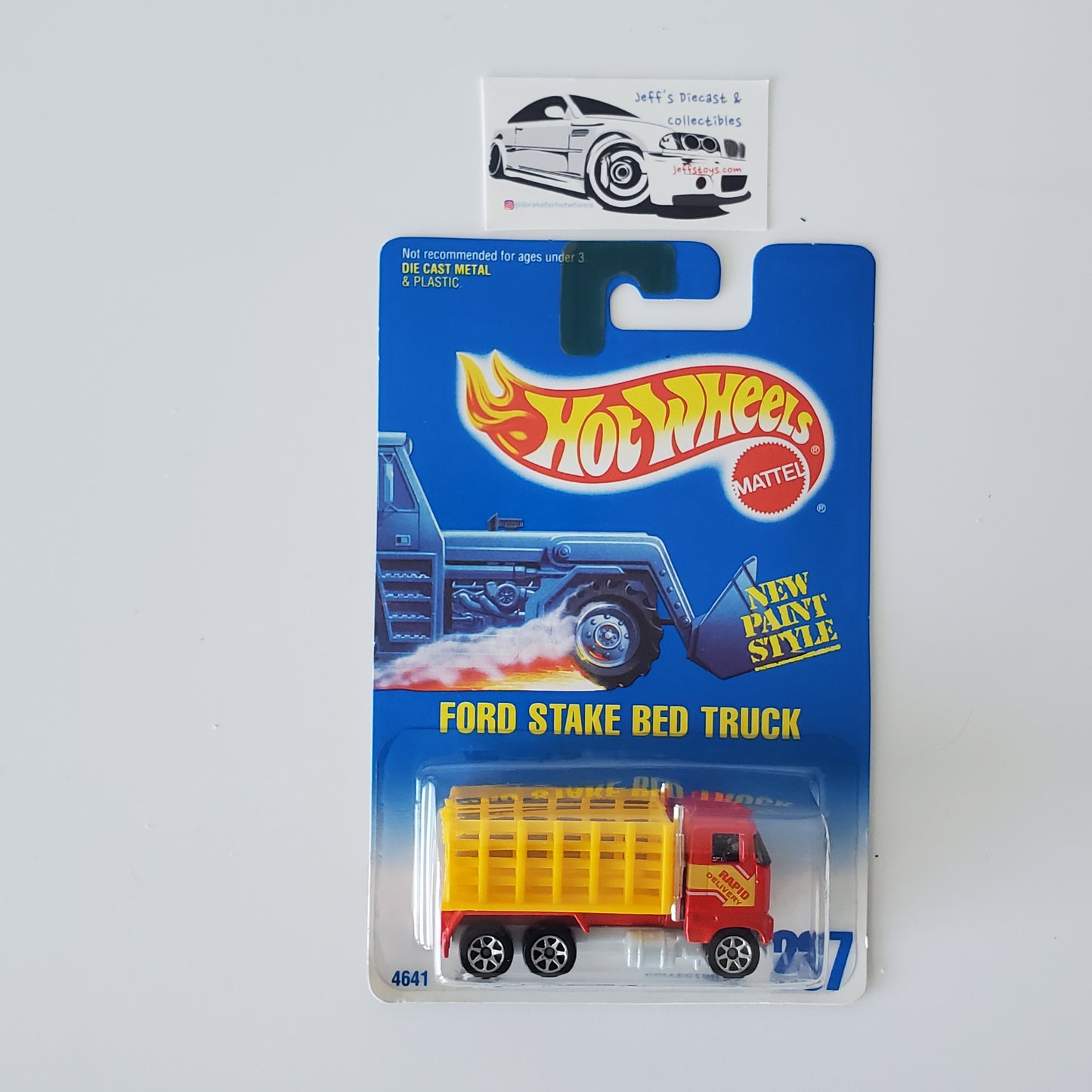 1991 Hot Wheels Ford Stake Bed Truck #237 - Gray Base Variation