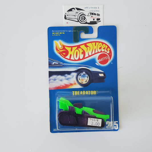 1991 Hot Wheels Treadator #205 Blue Card