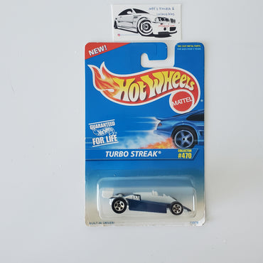 1996 Hot Wheels Turbo Streak #470 **Error No Tampos