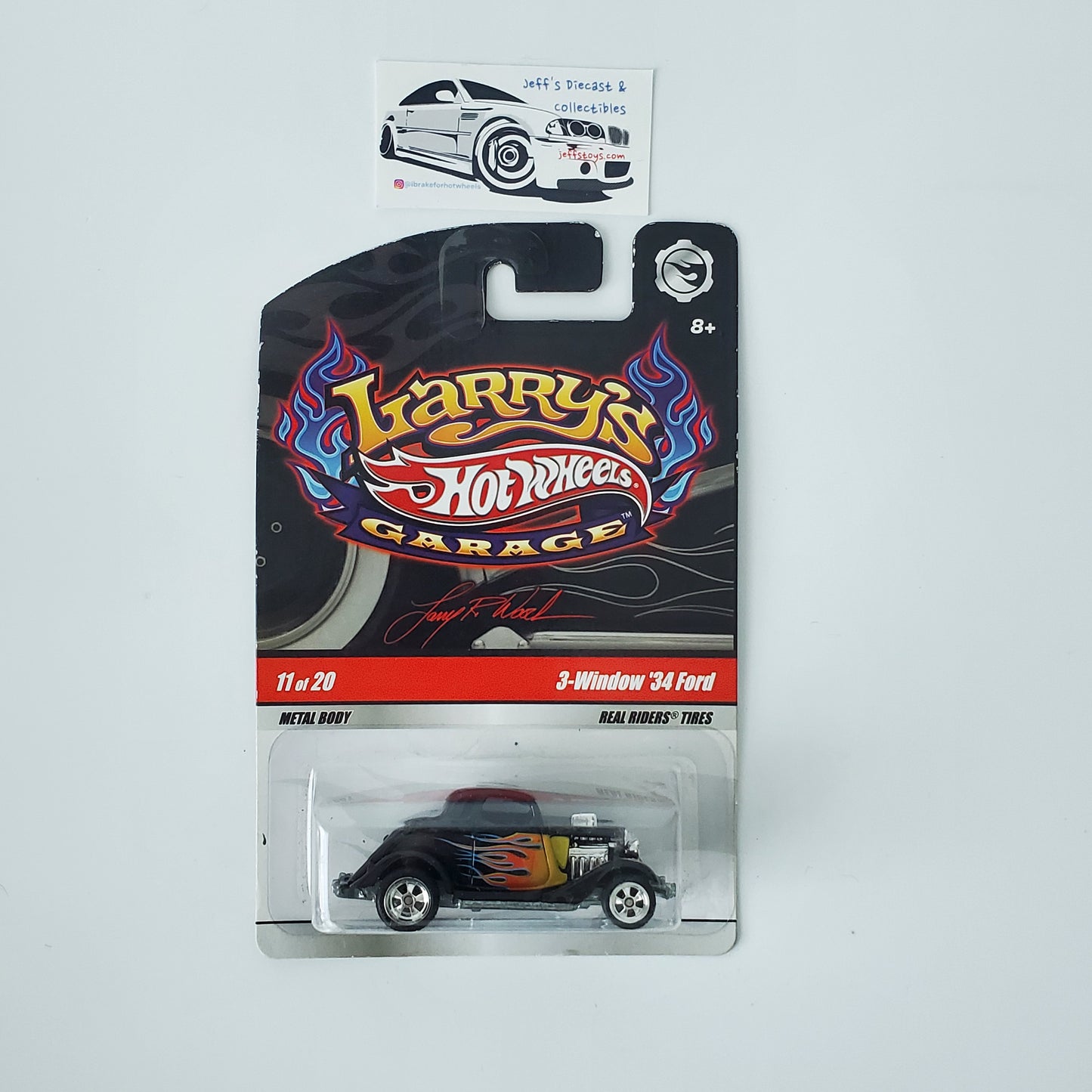 2009 Hot Wheels Larry's Garage 3-Window '34 Ford CHASE-signed