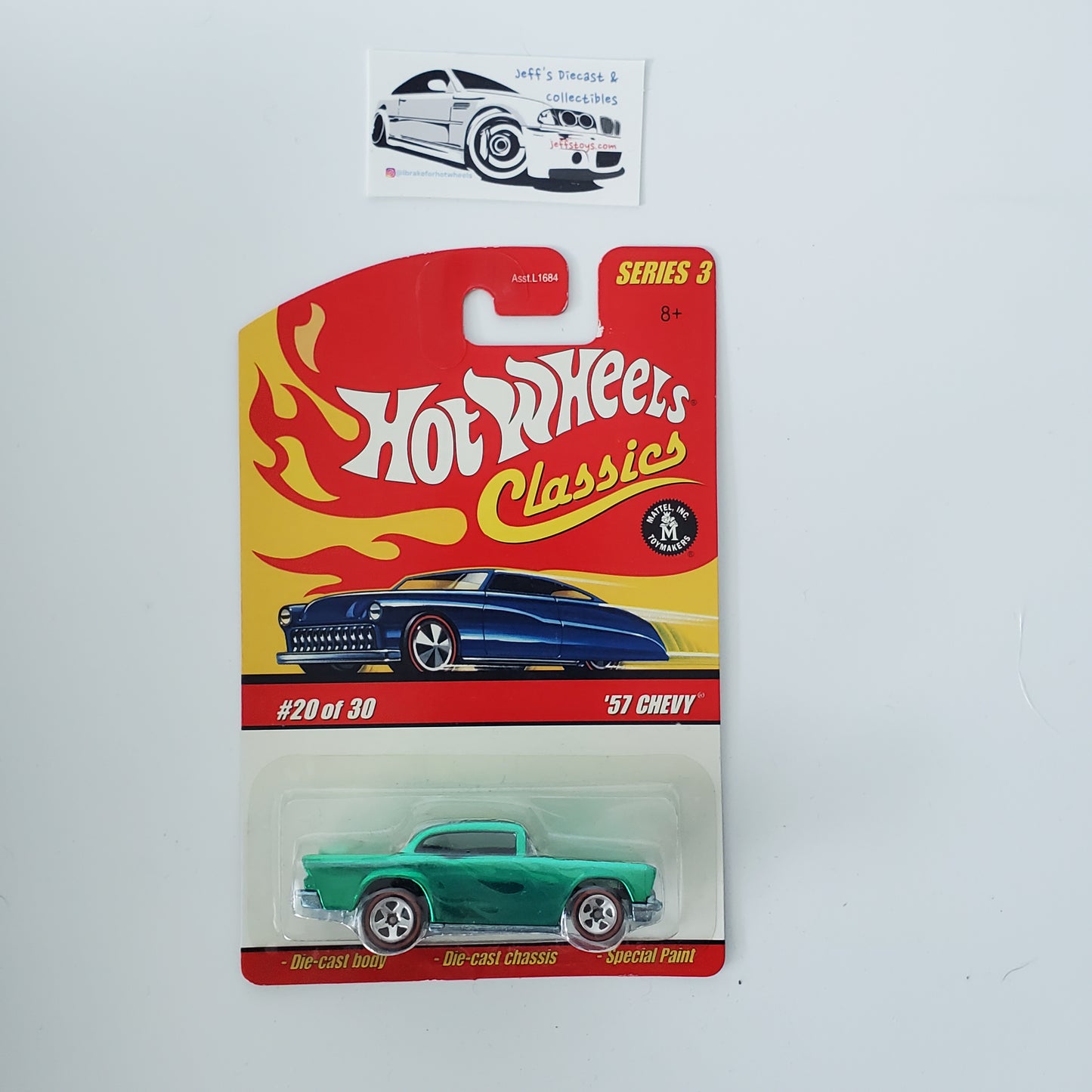 2006 Hot Wheels Classics Series 3 '57 Chevy Green