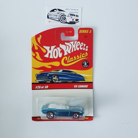 2006 Hot Wheels Classics Series 3 '69 Camaro Blue