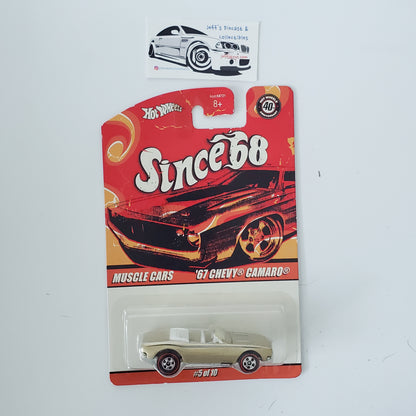 2007 Hot Wheels Since 68 '67 Camaro #5 Gold 40th Anniversary