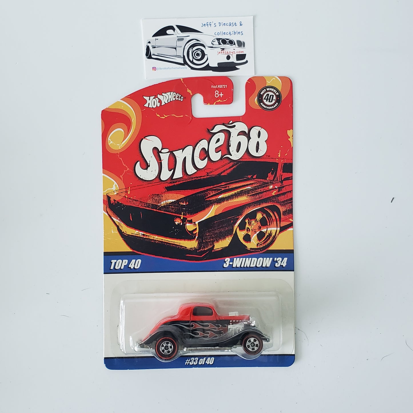 2007 Hot Wheels Since 68 3-Window '34 Ford #33