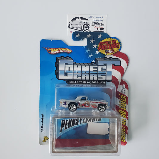 2008 Hot Wheels Connect Cars '57 Thunderbird Pennsylvania