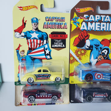 2015 Hot Wheels Captain America Series Complete