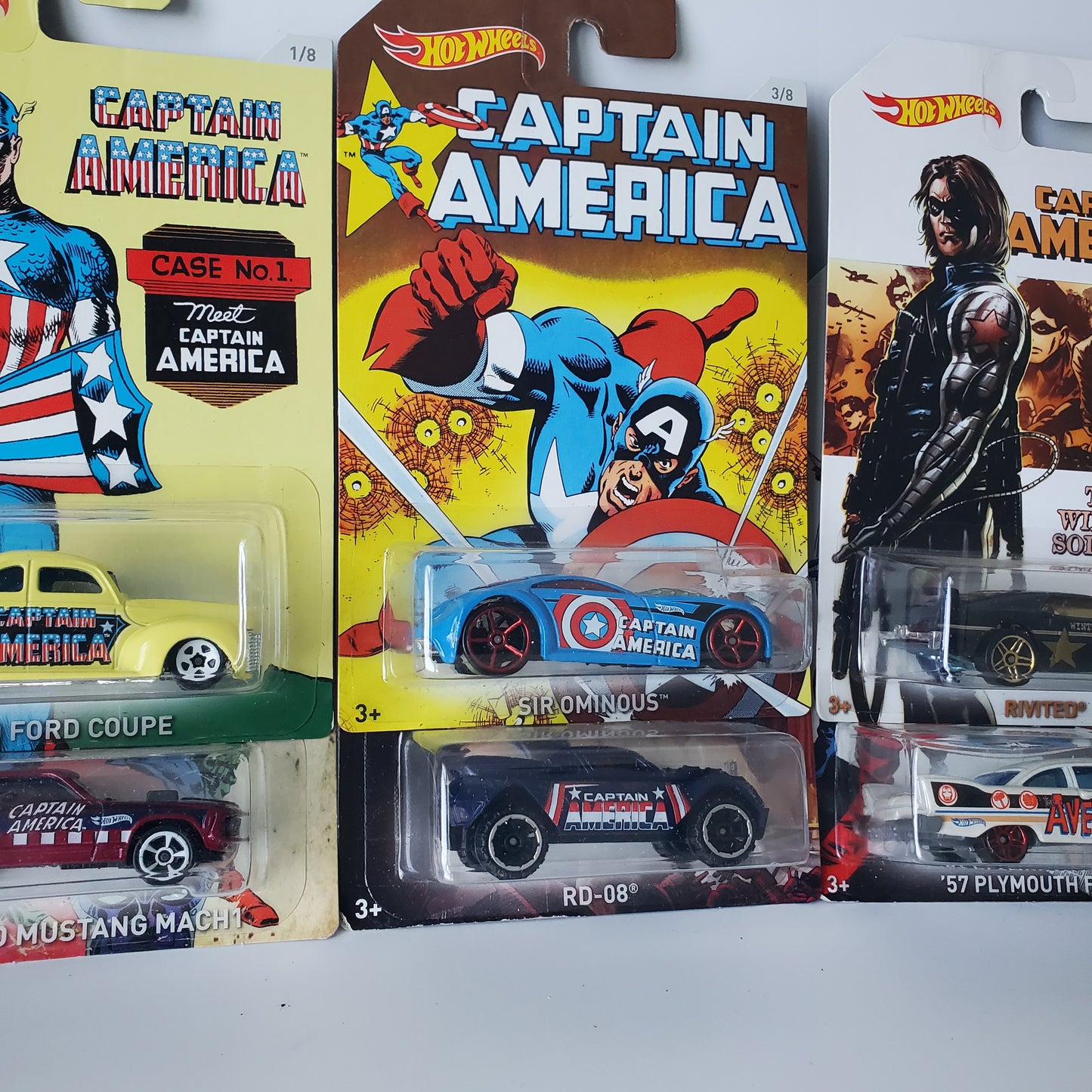 2015 Hot Wheels Captain America Series Complete