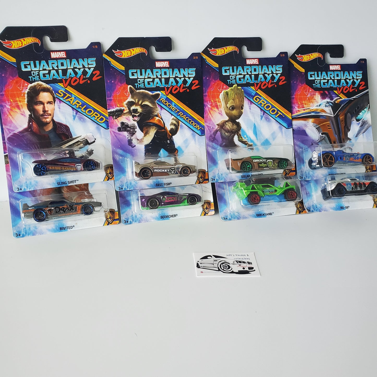 2016 Hot Wheels Guardians of the Galaxy Vol 2 - Complete Set