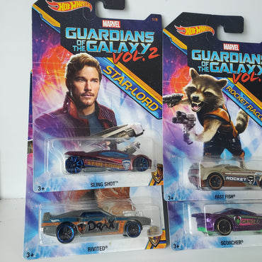 2016 Hot Wheels Guardians of the Galaxy Vol 2 - Complete Set