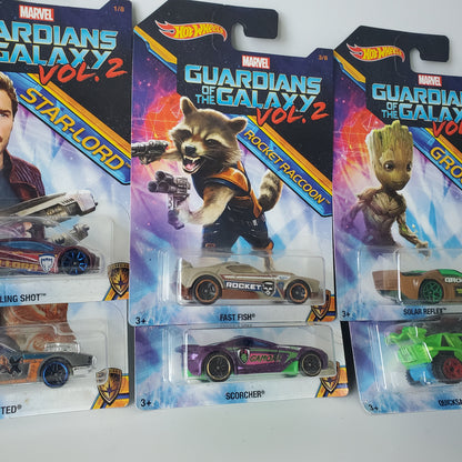 2016 Hot Wheels Guardians of the Galaxy Vol 2 - Complete Set