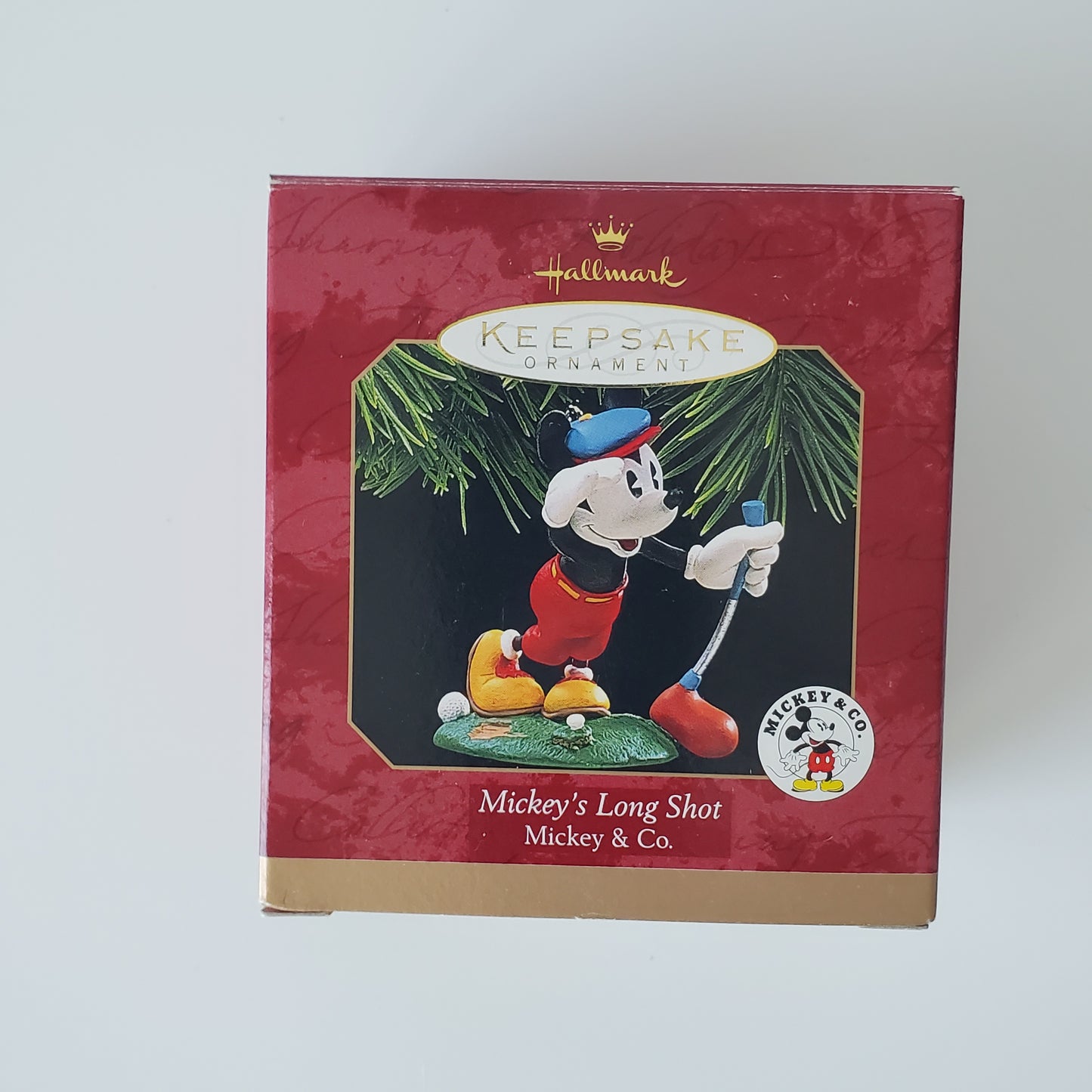 1997 Hallmark Mickey's Long Shot Golfing Christmas Ornament