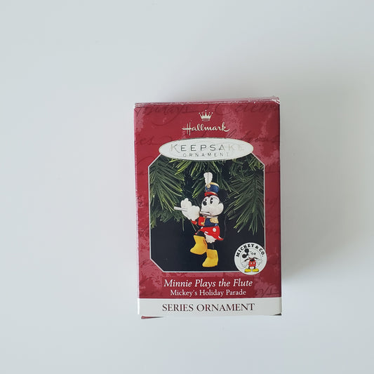 1998 Hallmark Minnie Plays the Flute Christmas Ornament