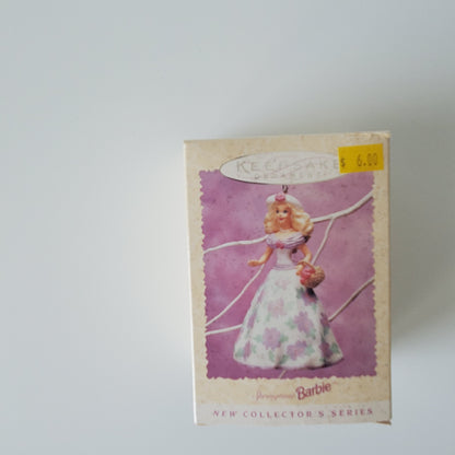 1995 Hallmark Barbie Springtime Barbie Ornament