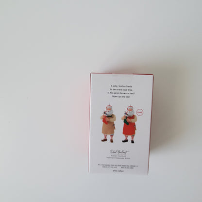 2023 Hallmark Toymaker Santa Surprise Non-Rare Tan Paint Ornament