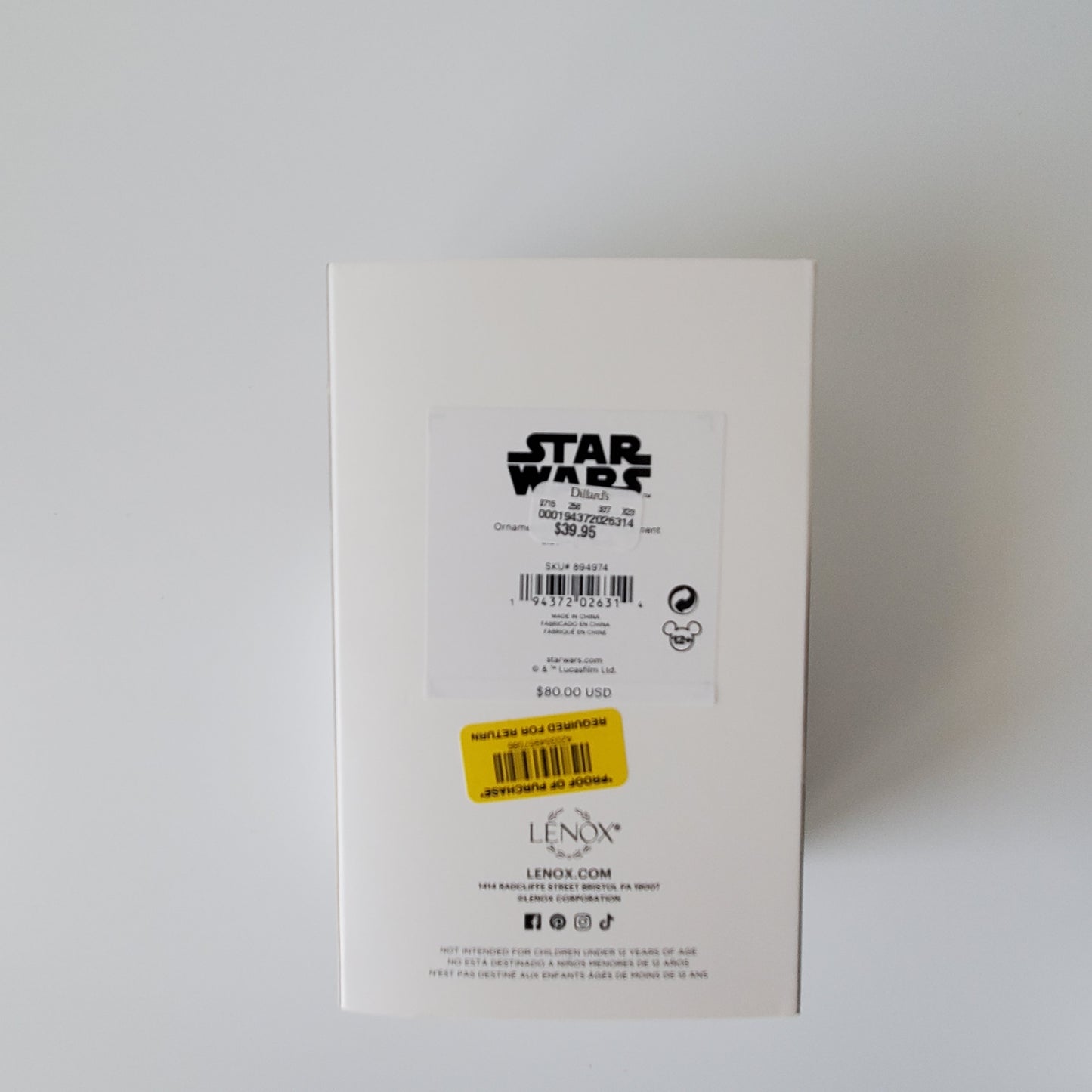 2023 Lenox Star Wars Stormtrooper Ornament