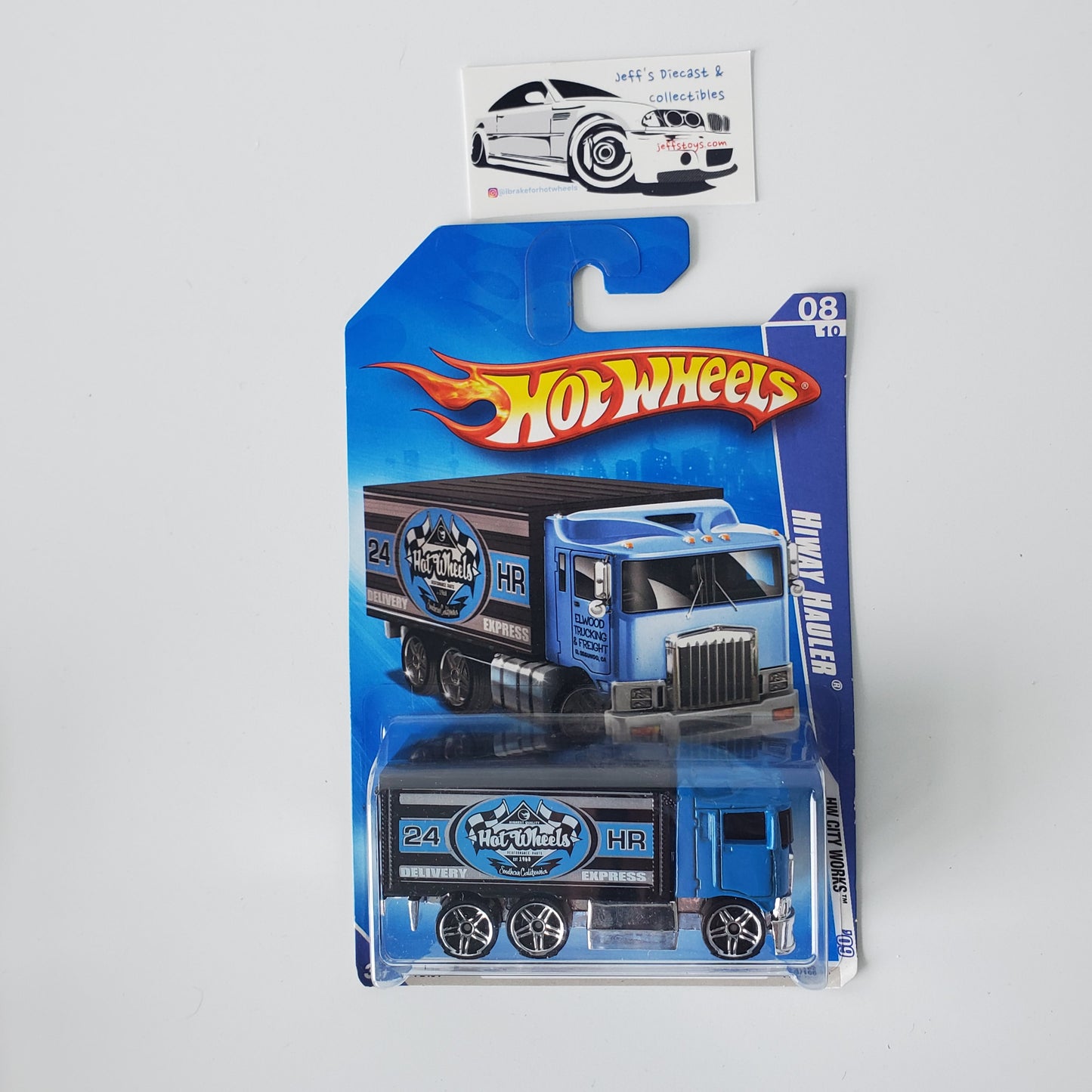 2009 Hot Wheels Hiway Hauler Blue #114