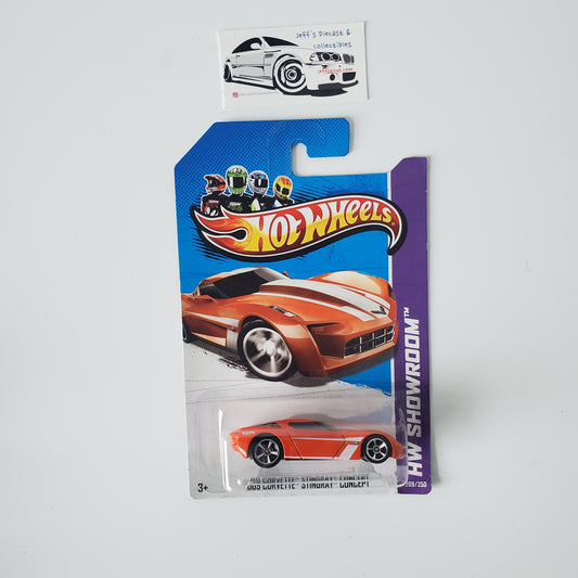 2013 Hot Wheels 2009 Corvette Stingray Concept #209