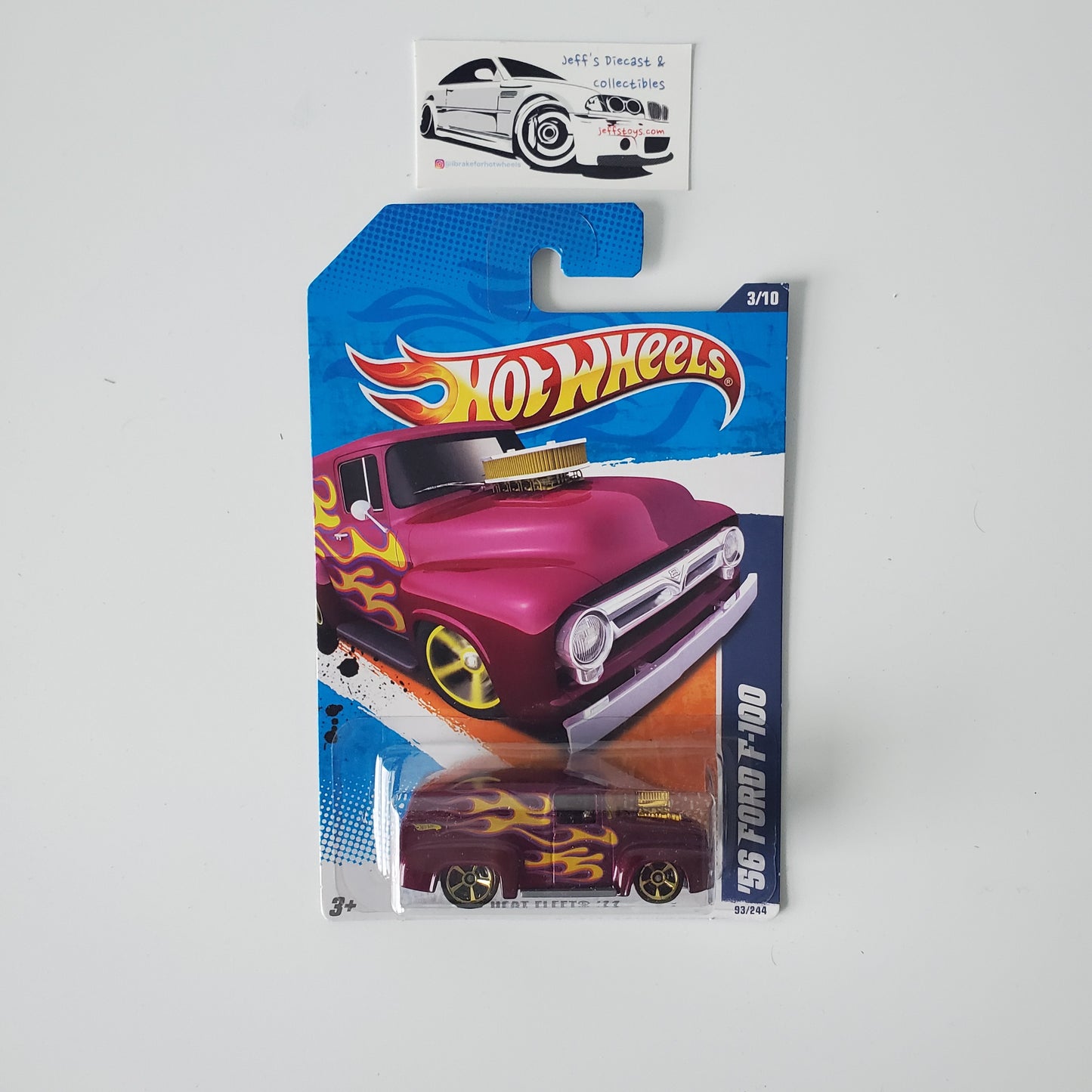 2011 Hot Wheels '56 Ford F100 #93 Magenta